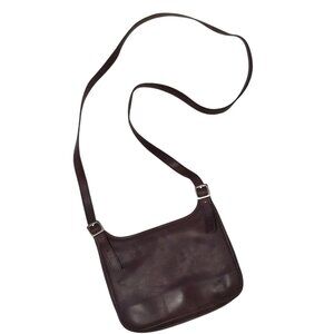 Vintage Coach 9142 Brown Glove-Tanned Leather Mini Crossbody Bag USA Made